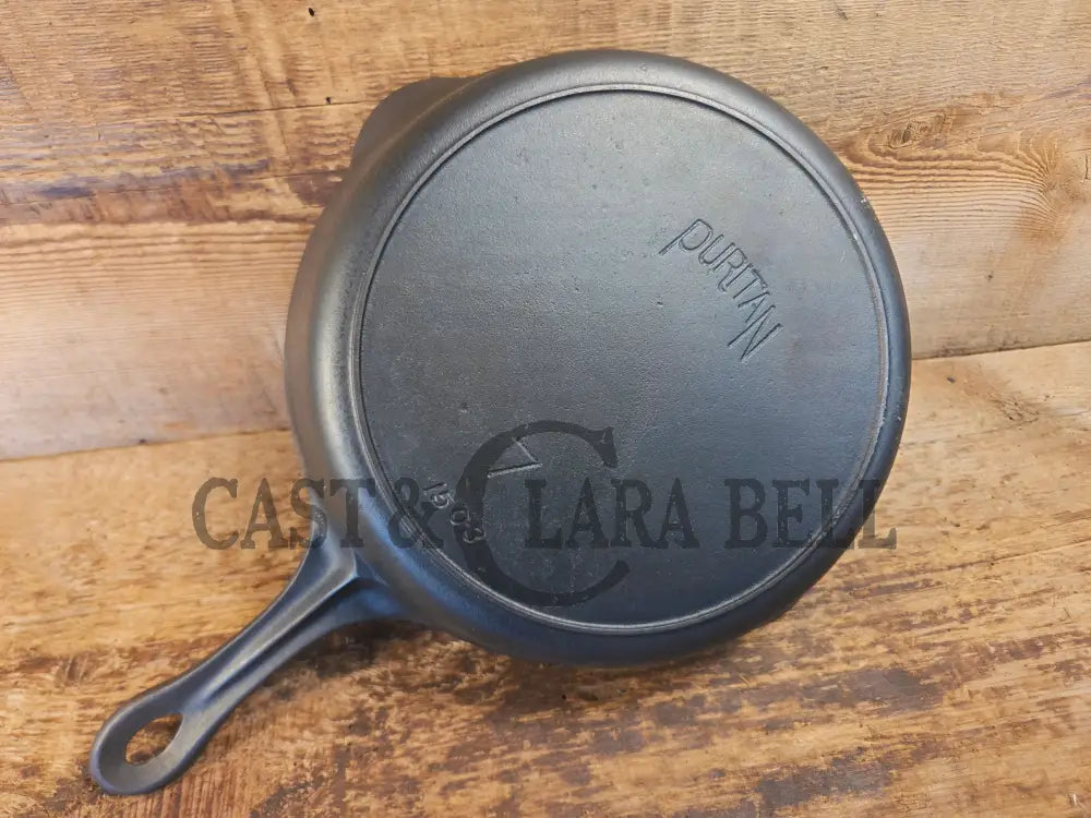 Beautiful! The Classic #7 Griswold made Puritan No. 8 cast iron skillet w Heat Ring. 1503 - Skillet