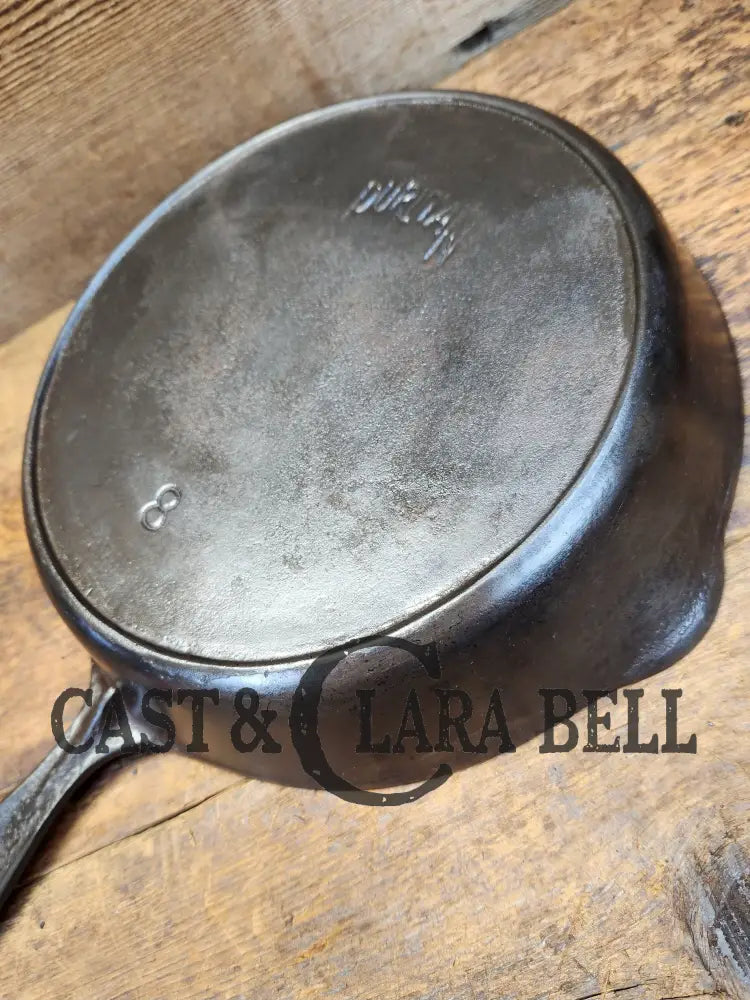 Beautiful! The Classic #8 Favorite Made Puritan No. 8 Cast Iron Skillet W Heat Ring! Unique Handle