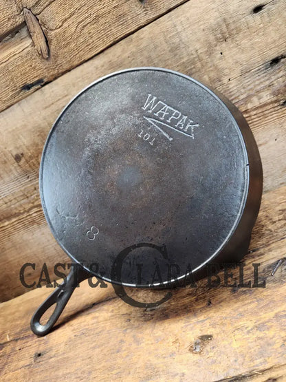 Beautiful! Wapak #8 Cast Iron Skillet. Straight Logo #8. Great Daily User! Skillet