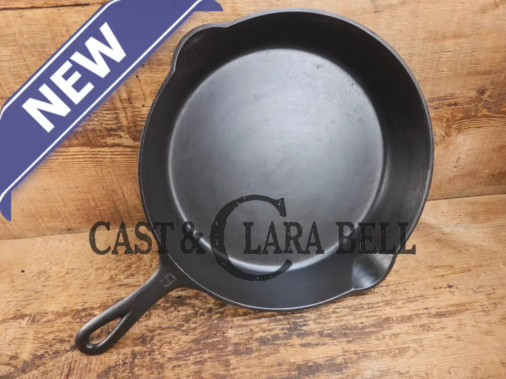 Beauty! 1930’s Griswold #9 Skillet with Large Block Logo and Smooth Bottom 710 Skillet