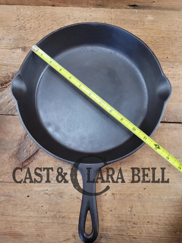 Beauty! 1930’S Griswold #9 Skillet With Large Block Logo And Smooth Bottom 710.