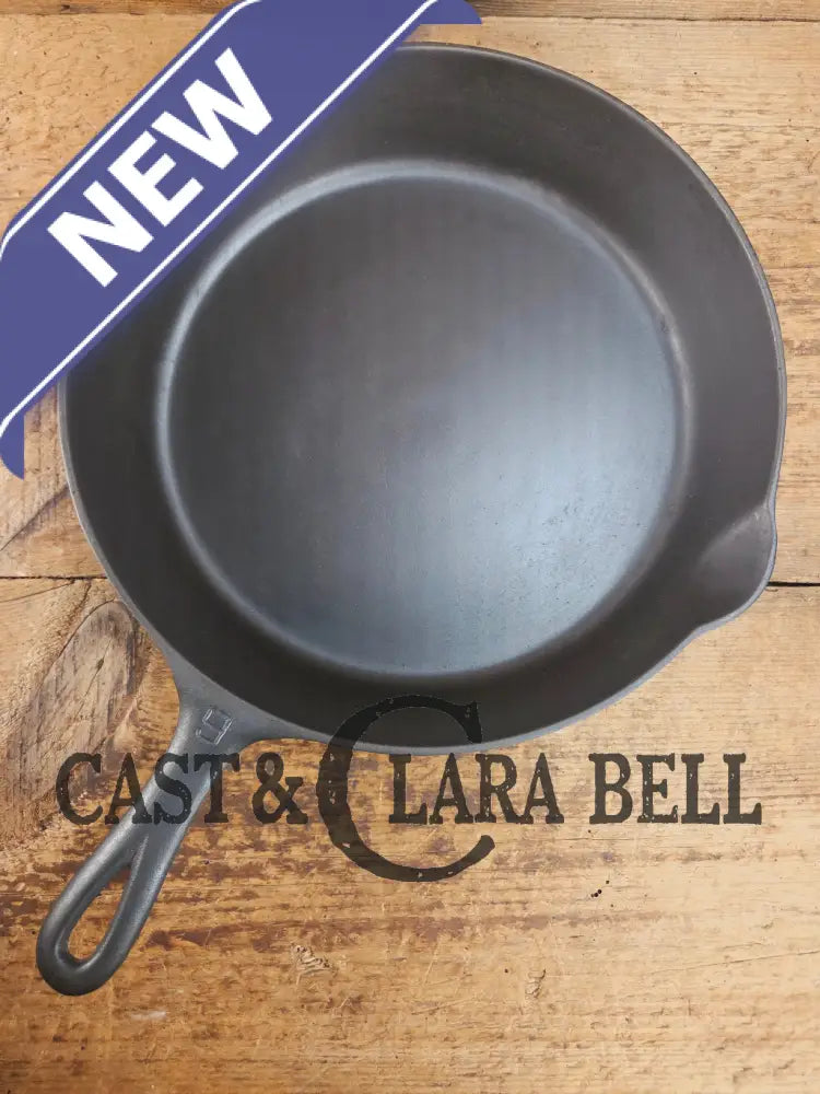 Beauty! 1930’s Griswold #9 Skillet with Large Block Logo and Smooth Bottom 710 Skillet