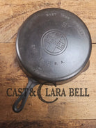Beauty! 1930’s Griswold #9 Skillet with Large Block Logo and Smooth Bottom 710 Skillet