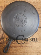 Beauty! 1930’s Griswold #9 Skillet with Large Block Logo and Smooth Bottom 710 C Skillet