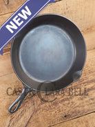 Beauty! 1930’s Griswold #9 Skillet with Large Block Logo and Smooth Bottom 710 F - Skillet