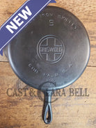 Beauty! 1930’s Griswold #9 Skillet with Large Block Logo and Smooth Bottom 710 F - Skillet