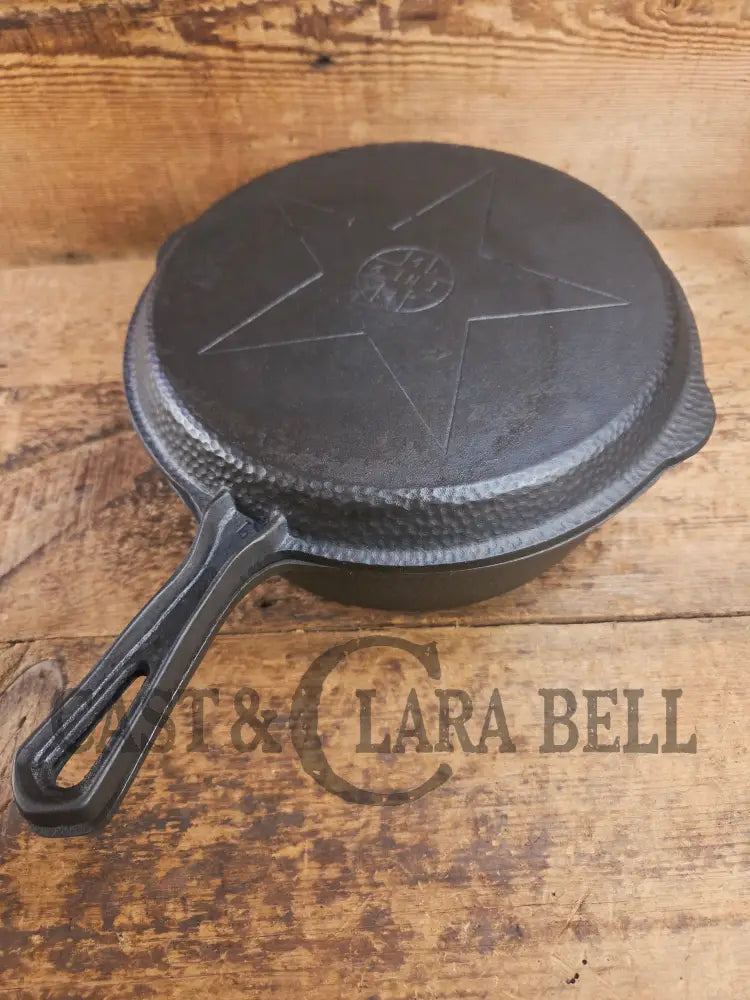 Beauty! Hammered finish Lodge 4-In-1 star logo Combo Cooker. So versatile and elegant. Perfect gift or fully restored