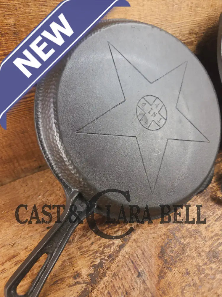 Beauty! Hammered finish Lodge 4-In-1 star logo Combo Cooker. So versatile and elegant. Perfect gift or fully restored