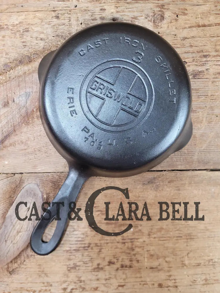 Best Seller! 1920’S Griswold #3 Egg Skillet With Large Block Logo And Smooth Bottom 709
