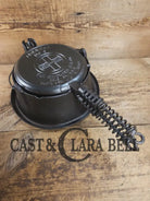Best Seller! 1920’s Griswold No. 8 Cast Iron Waffle Maker (314/315) with Tall Base (Bailed raised 88)! Waffle Iron