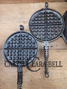 Best Seller! 1920’S Griswold No. 8 Cast Iron Waffle Maker (314/315) With Tall Base (Bailed Raised