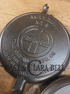 Best Seller! 1920’s Griswold No. 8 Cast Iron Waffle Maker (314/315) with Tall Base (Bailed raised 88)! Waffle Iron
