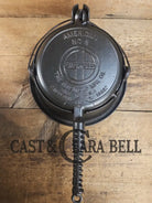 Best Seller! 1920’s Griswold No. 8 Cast Iron Waffle Maker (314/315) with Tall Base (Bailed raised 88)! Waffle Iron