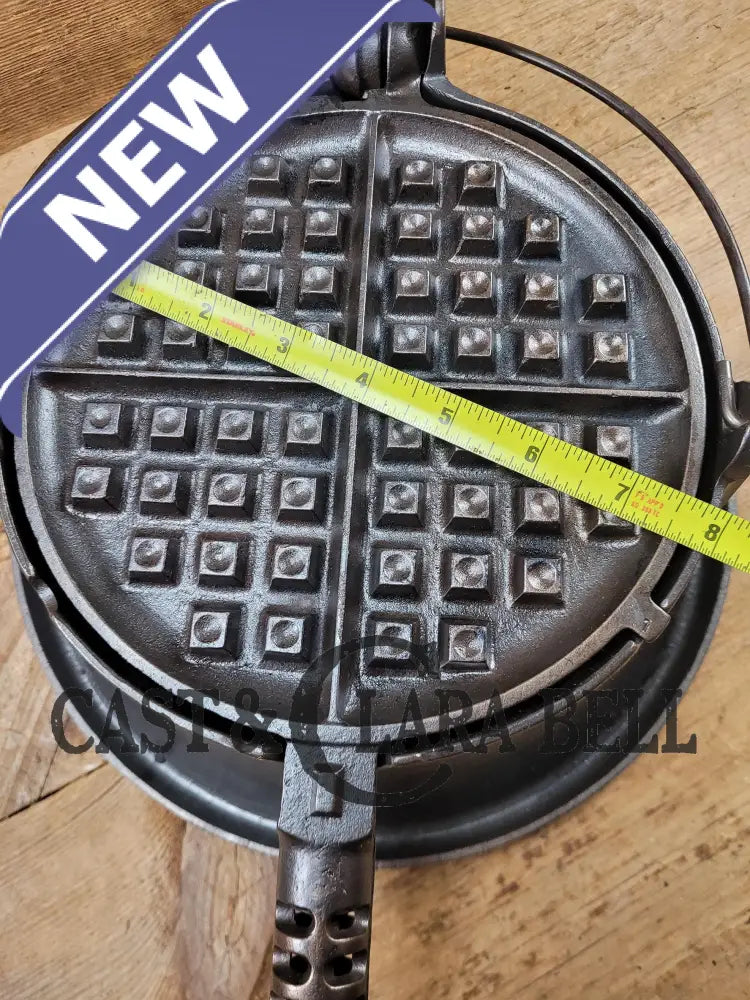 Best Seller! 1920’S Griswold No. 8 Cast Iron Waffle Maker (314/315) With Tall Base (Bailed Raised