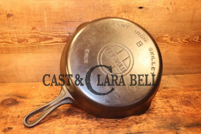 Best Seller! 1930’S Griswold #8 Cast Iron Skillet With Large Block Logo 704 S