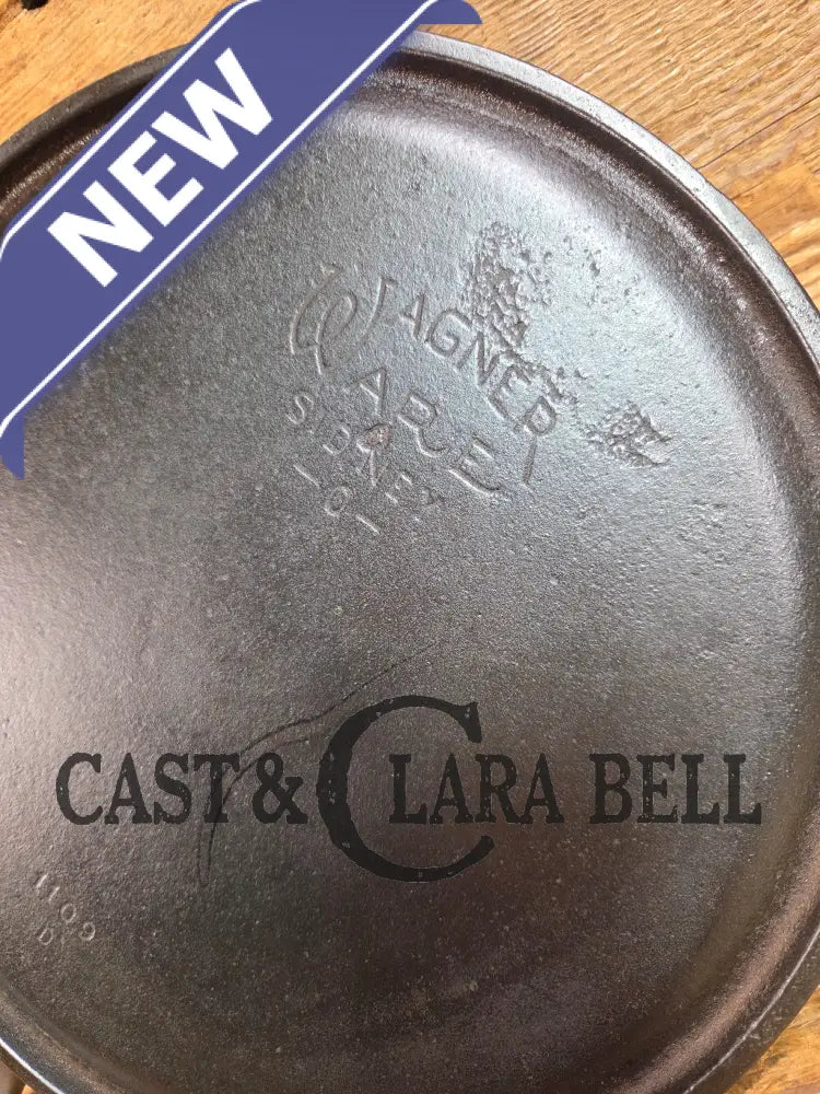 BEST Seller! 1930’s Wagner #9 Round Griddle Stylized Logo 1109 D. Perfect for grilled cheese omelettes and flat iron