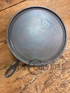 BEST Seller! 1930’s Wagner #9 Round Griddle Stylized Logo 1109 D. Perfect for grilled cheese omelettes and flat iron