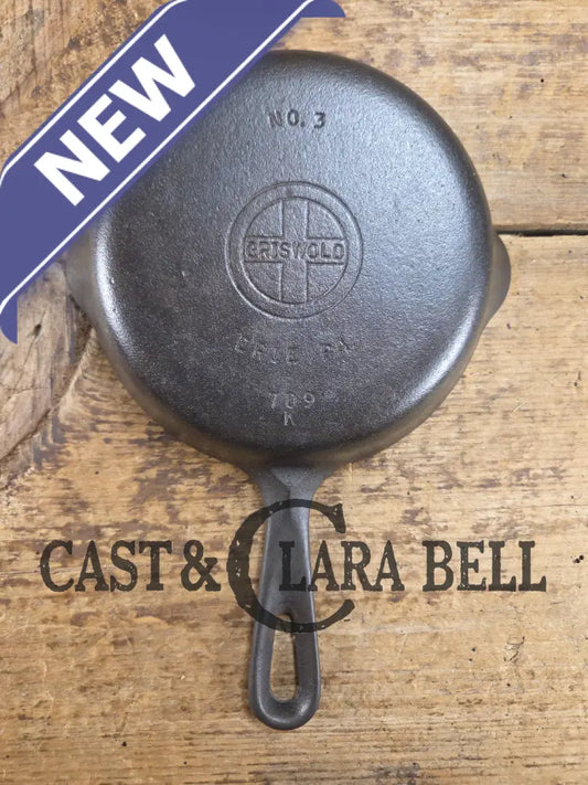 Best Seller! 1940’s Griswold No. 3 Cast Iron Egg Skillet 709 K. Perfect cooking for one! Skillet