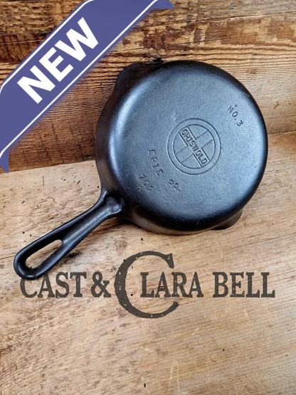 Best Seller! 1940’S Griswold No. 3 Cast Iron Egg Skillet Groove Handle 709 K. Perfect Cooking For