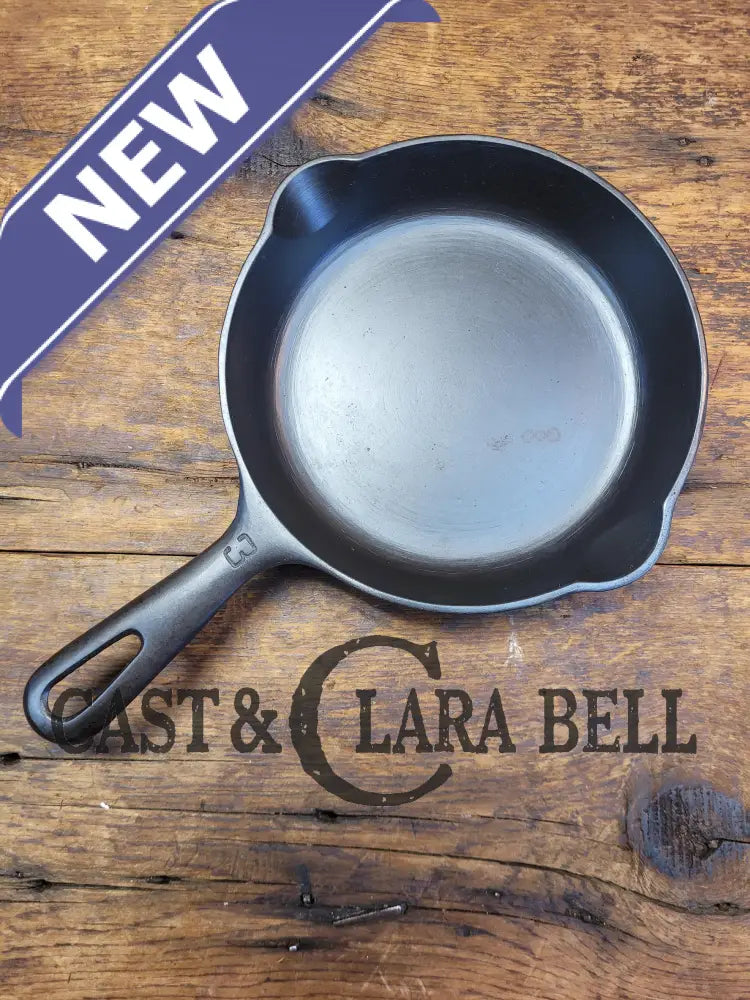 Best Seller! 1940’S Griswold No. 3 Cast Iron Egg Skillet With Grooved Handle 709 K