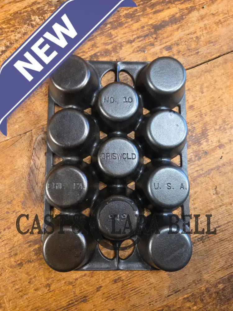 Best Seller! Lovely Griswold No. 10 Popover Pan 949. Open frame design is ready to make the best brownies muffins or