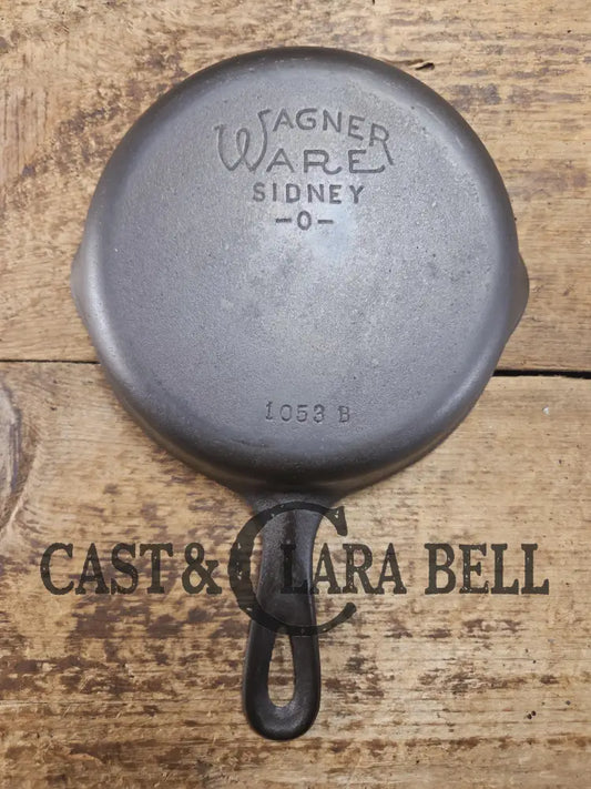 Best Seller! Wagner Ware #3 Cast Iron Egg Skillet with Stylized Logo and Smooth Bottom 1053 B SC24 Skillet