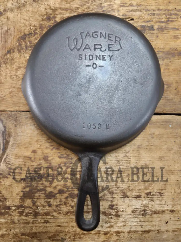 Best Seller! Wagner Ware #3 Cast Iron Egg Skillet with Stylized Logo and Smooth Bottom 1053 B SC24 Skillet