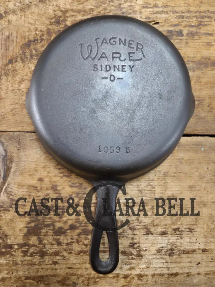 Best Seller! Wagner Ware #3 Cast Iron Egg Skillet with Stylized Logo and Smooth Bottom 1053 B SC24 Skillet