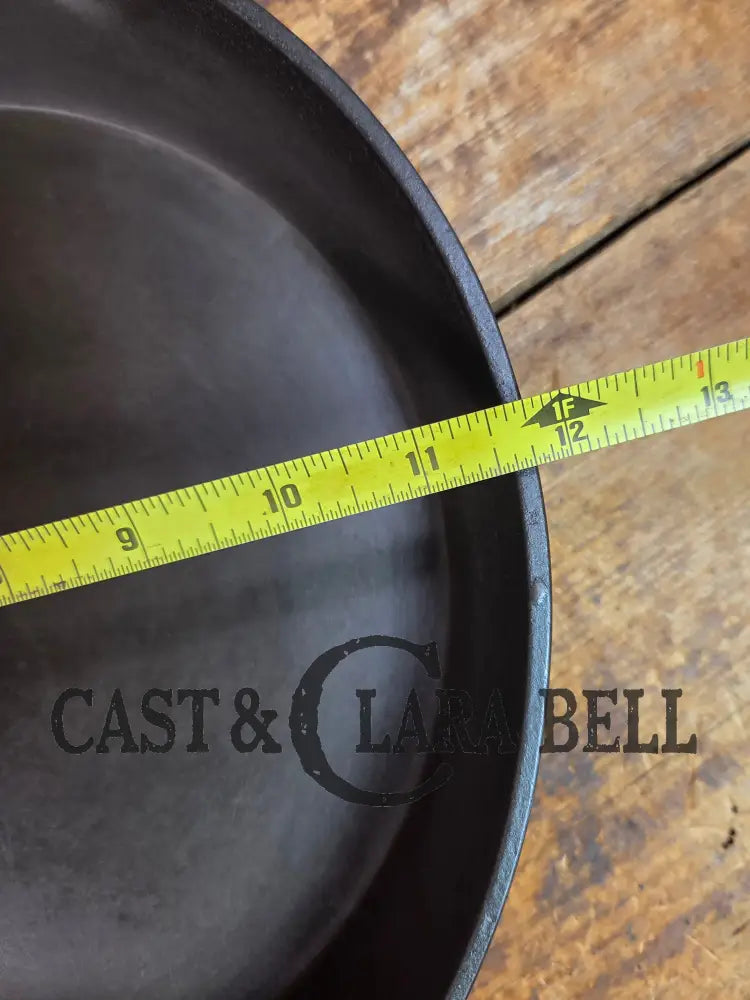 Big 1920’s era Wagner Ware #10 Cast Iron Skillet with Stylized Logo AND heat ring 10 B - Skillet