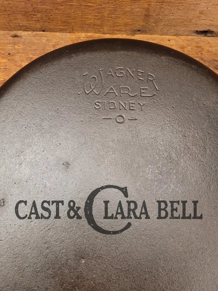 Big 1930S Wagner Ware #10 Cast Iron Skillet With Stylized Logo 1060 A