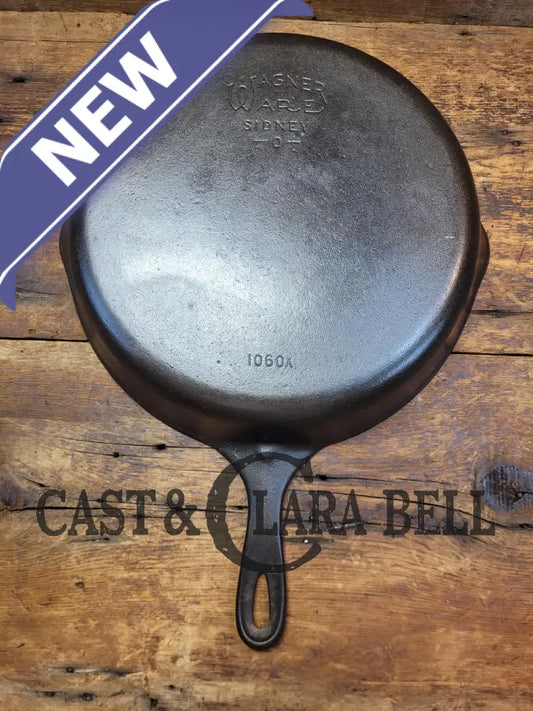 Big 1930’S Wagner Ware #10 Cast Iron Skillet With Stylized Logo 1060 A