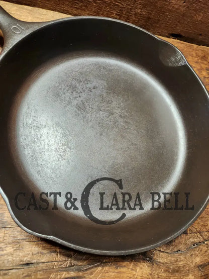 Big 1930’S Wagner Ware #10 Cast Iron Skillet With Stylized Logo 1060 C