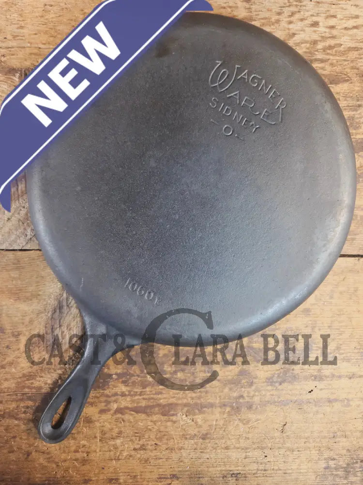 Big 1930’s Wagner Ware #10 Cast Iron Skillet with Stylized Logo 1060 E. Great Bacon skillet! SCF24 - Skillet