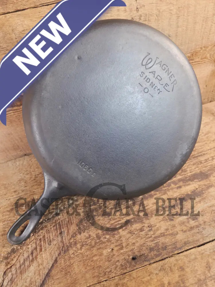 Big 1930’s Wagner Ware #10 Cast Iron Skillet with Stylized Logo 1060 E. Great Bacon skillet! SCF24 - Skillet