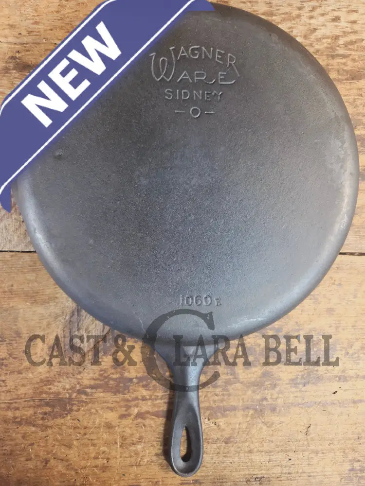 Big 1930’s Wagner Ware #10 Cast Iron Skillet with Stylized Logo 1060 E. Great Bacon skillet! SCF24 - Skillet