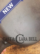 Big 1930’s Wagner Ware #10 Cast Iron Skillet with Stylized Logo 1060 H. Great Bacon skillet! - Skillet