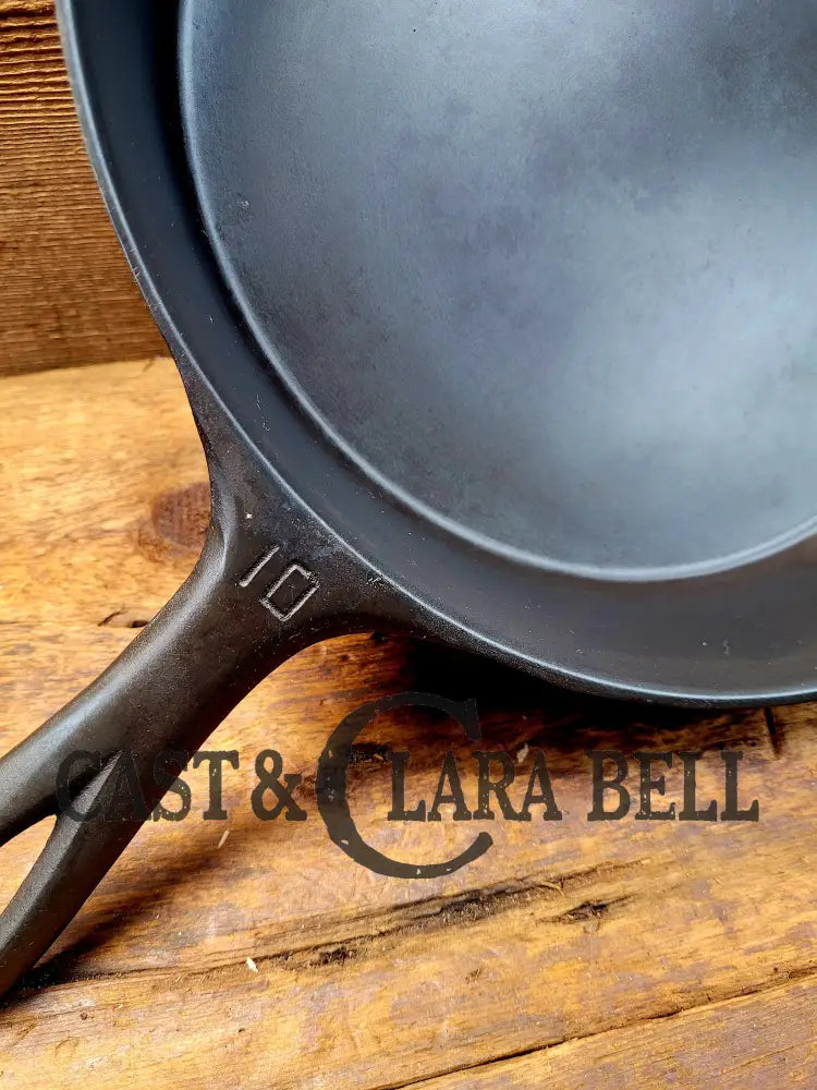 Big 1940’S Griswold #10 Skillet With Small Block Logo And Heat Ring 716 A. Fantastic Every Day