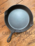 Big 1940’s Griswold #10 Skillet with Small Block Logo and Heat Ring 716 B. Fantastic every day pan Getting harder to