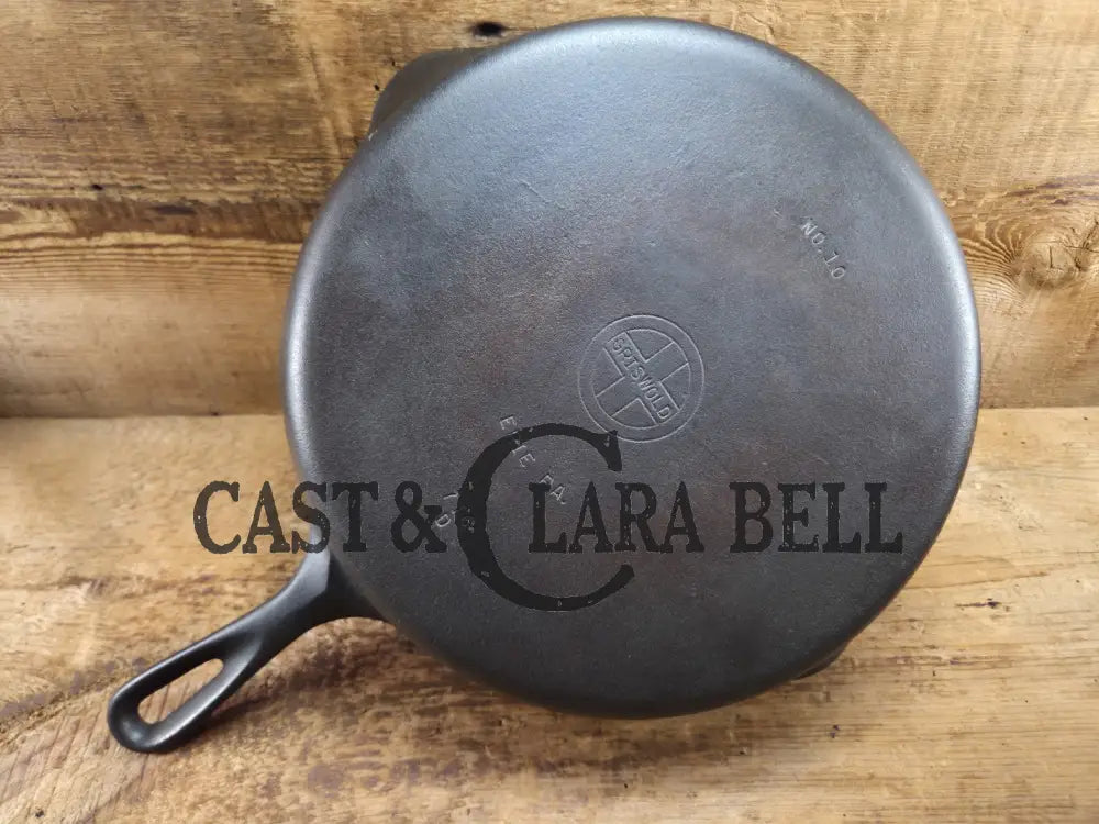 Big 1940’s Griswold #10 Skillet with Small Block Logo and Heat Ring 716 D. Fantastic every day pan Getting harder to