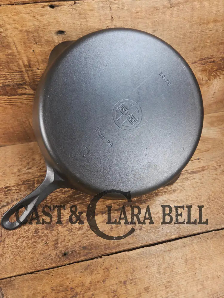 Big 1940’s Griswold #10 Skillet with Small Block Logo and Heat Ring 716. Fantastic every day pan Getting harder to find