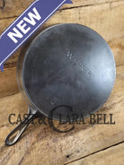 Big bacon skillet! 1890’s Era Wagner #10 Block Logo. Beautiful design superior performance. Nickel exterior black iron