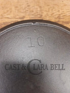 Big bacon skillet! Beautiful 1930’s Lodge #10 Cast Iron Skillet with 3 Notch Heat Ring - Skillet