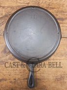 Big bacon skillet! Beautiful 1930’s Lodge #10 Cast Iron Skillet with 3 Notch Heat Ring - Skillet