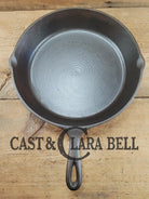 Big bacon skillet! Beautiful 1930’s Lodge #10 Cast Iron Skillet with 3 Notch Heat Ring.