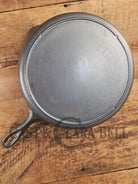 Big bacon skillet! Beautiful 1930’s Lodge #10 Cast Iron Skillet with 3 Notch Heat Ring. SC24 - Skillet
