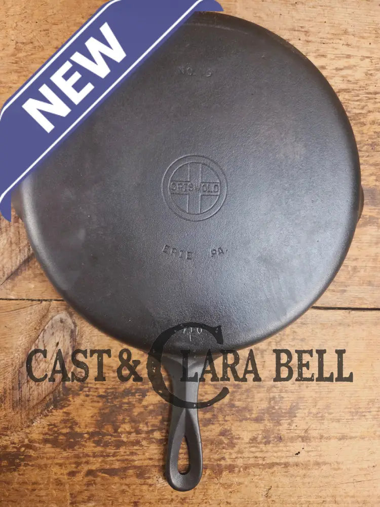 Big beautiful bacon skillet. Griswold #9 Cast Iron Skillet with Small Block Logo 710 F Skillet