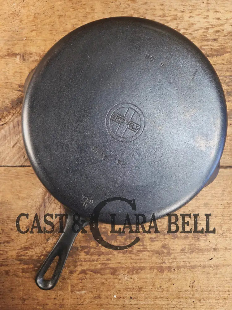 Big beautiful bacon skillet. Griswold #9 Cast Iron Skillet with Small Block Logo 710 H Skillet