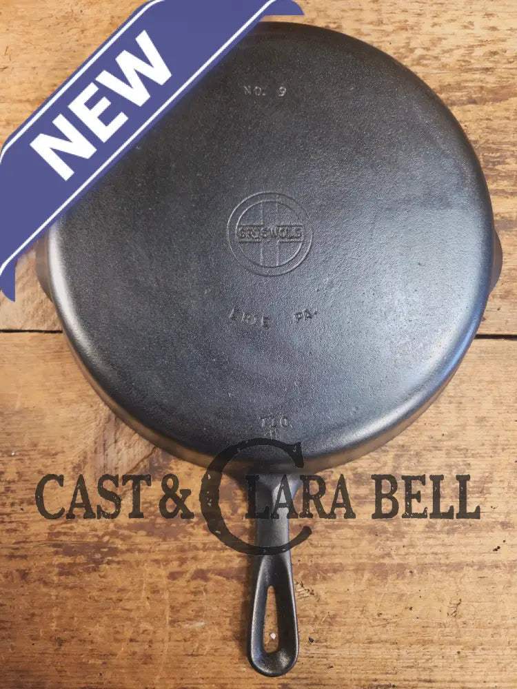 Big beautiful bacon skillet. Griswold #9 Cast Iron Skillet with Small Block Logo 710 H Skillet