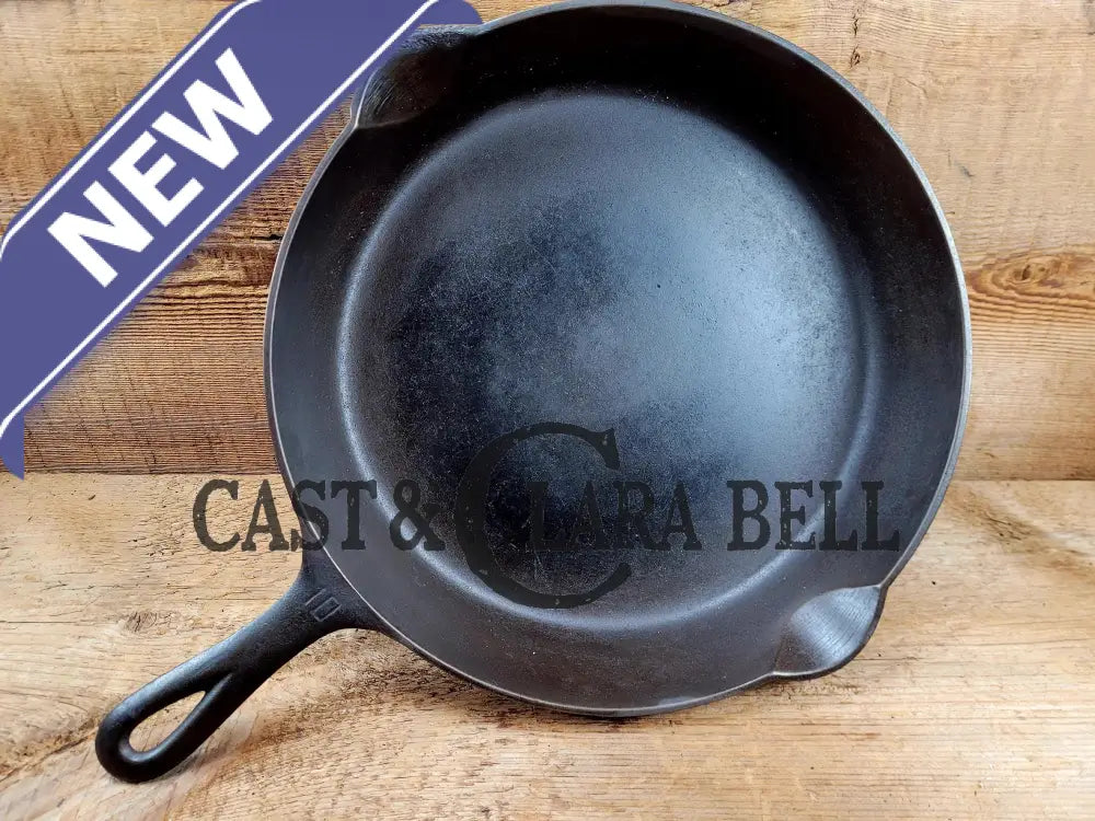 Big Skillet! 1920’S Griswold #10 Skillet Large Block Logo 716. Awesome Everyday Skillet. Great