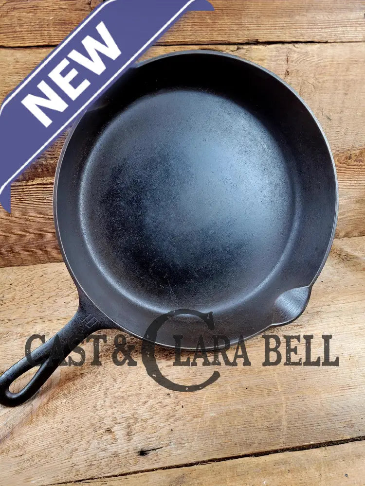 Big Skillet! 1920’S Griswold #10 Skillet Large Block Logo 716. Awesome Everyday Skillet. Great